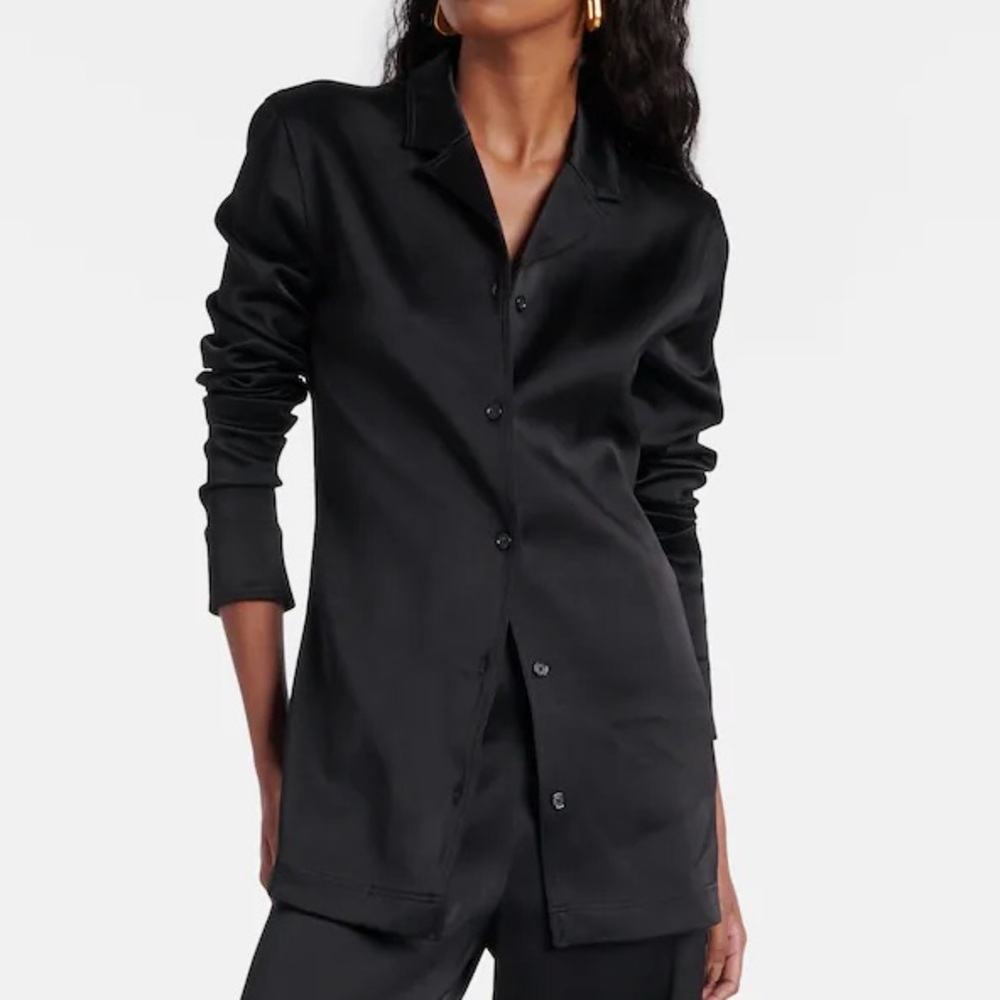 Toteme Black Button-Up Shirt